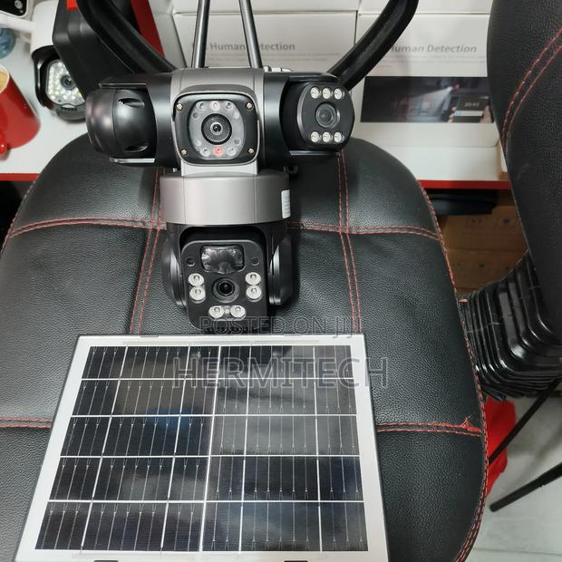 CCTV Powered by Solar Energy Triple Lens PTZ - main view
