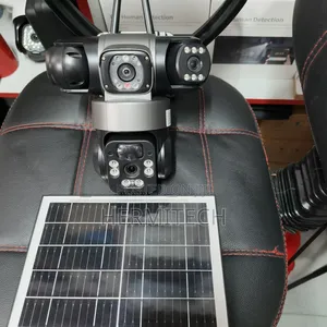 CCTV Powered by Solar Energy Triple Lens PTZ