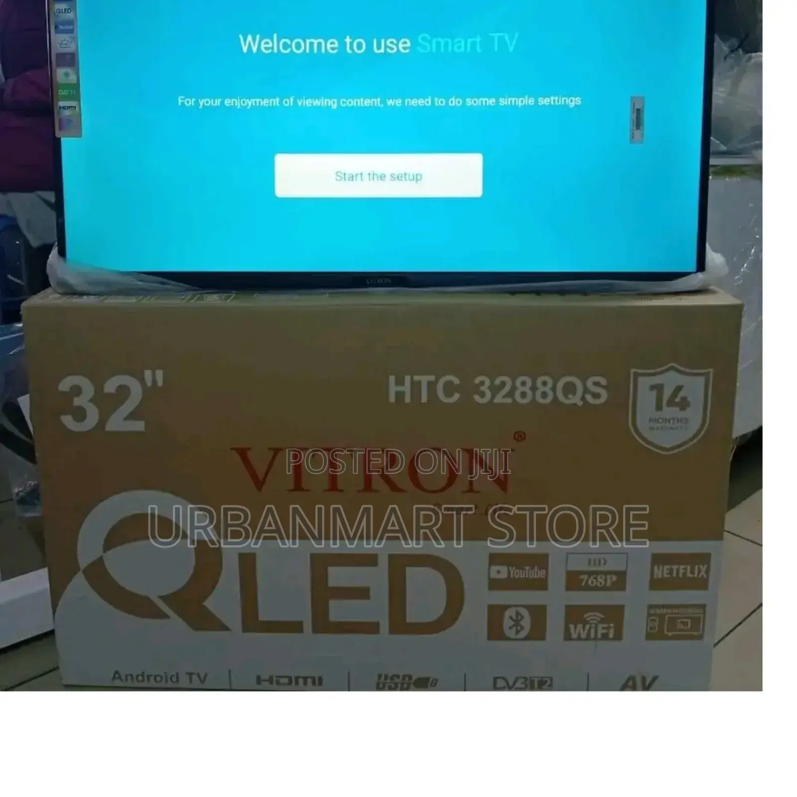 Vitron 32" Qled Smart Android Tv