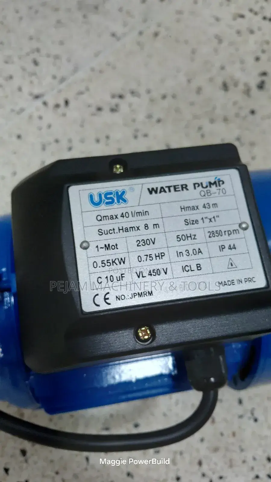 Usk 0.75hp Booster Pump Qb70 43m Head