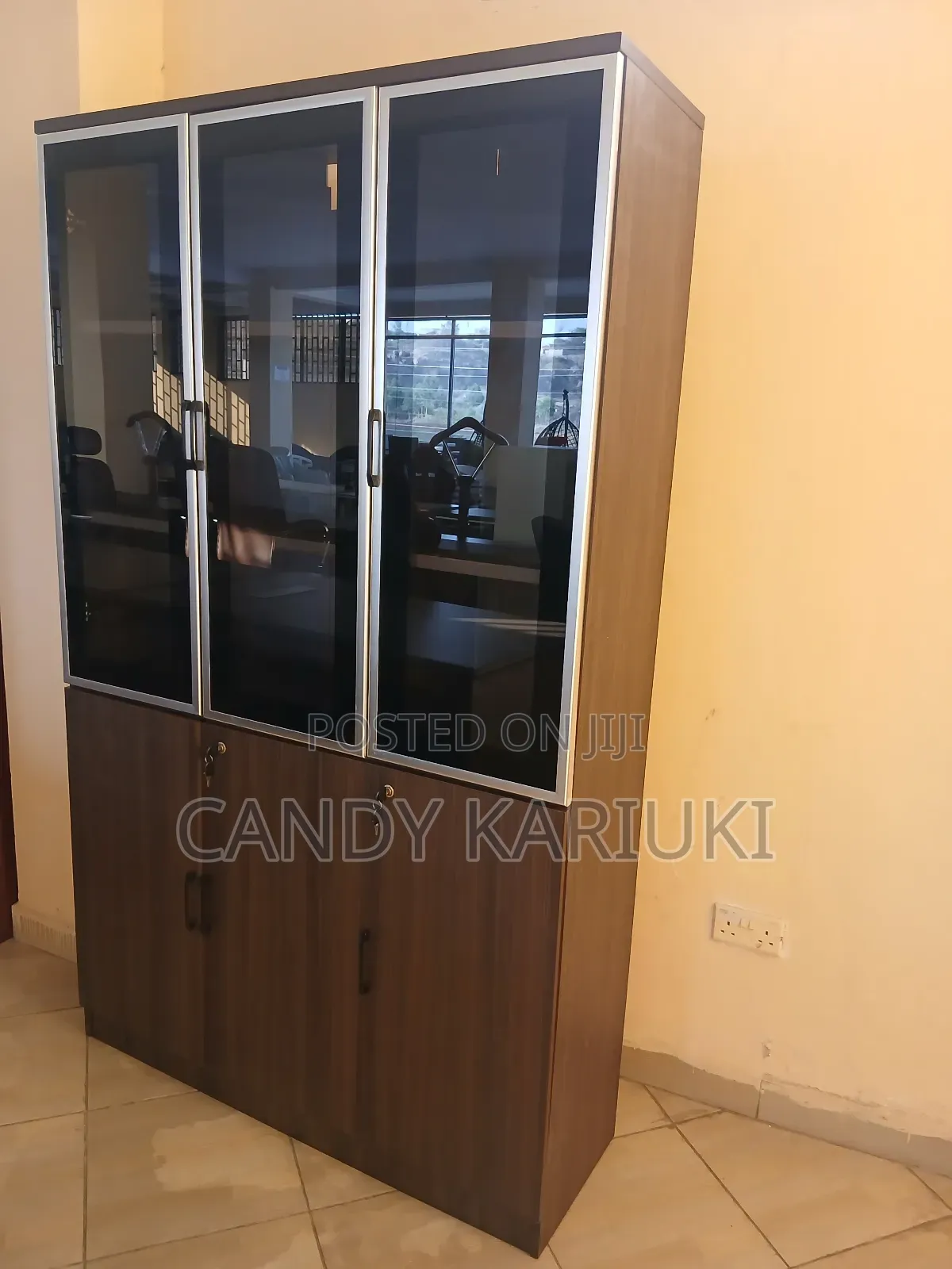 Executive 3 Door Wooden File Cabinet