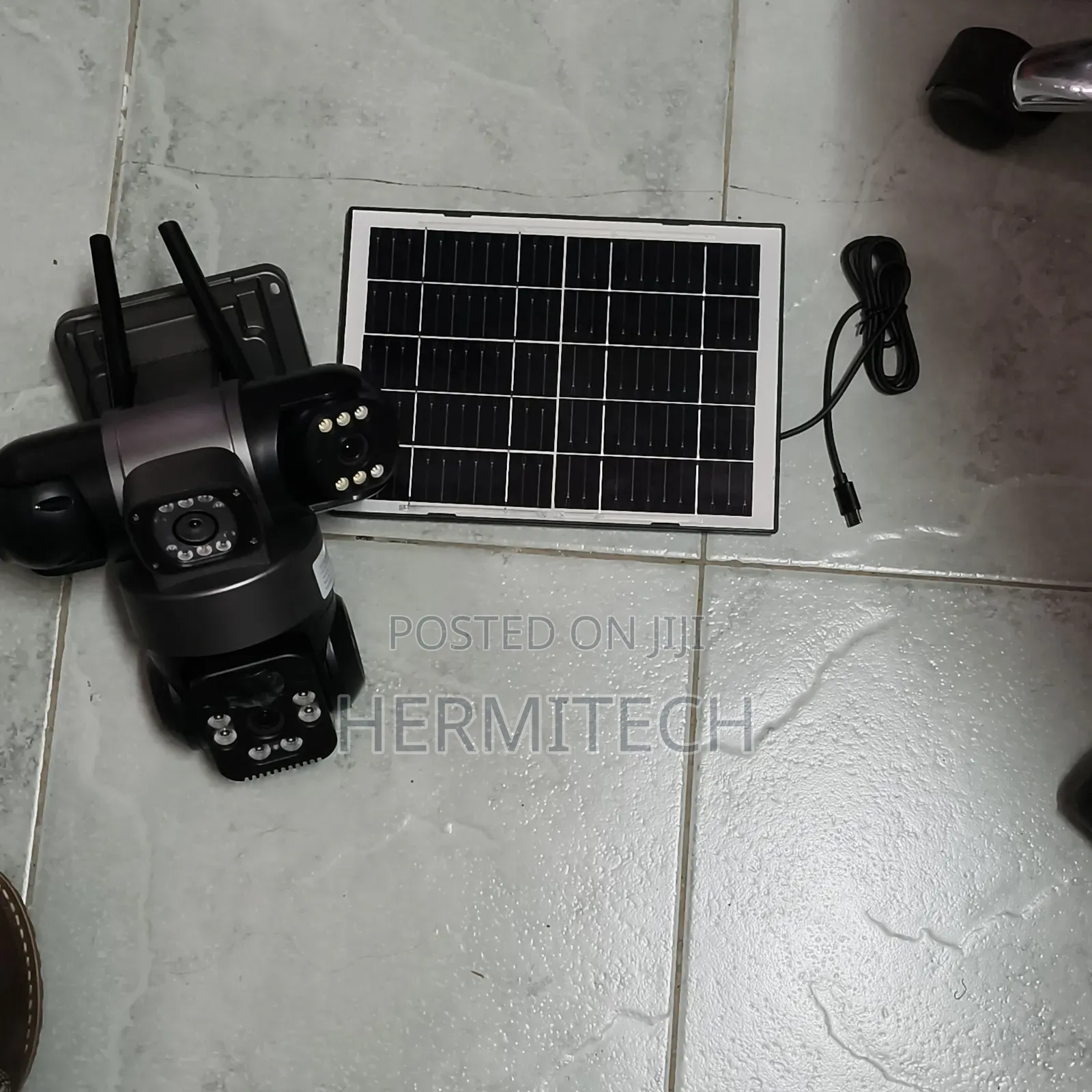 4g Triple Lens CCTV Camera Waterproof Solar Powered PTZ
