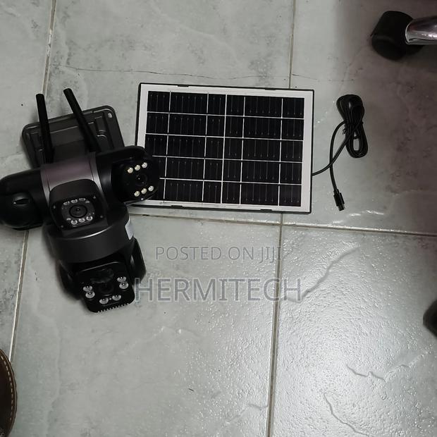 4g Triple Lens CCTV Camera Waterproof Solar Powered PTZ - main view