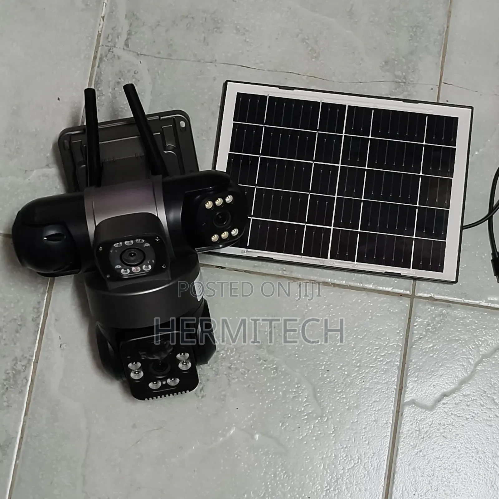 4g Triple Lens CCTV Camera Waterproof Solar Powered PTZ