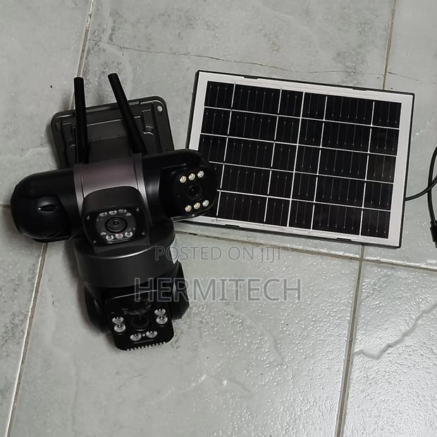 4g Triple Lens CCTV Camera Waterproof Solar Powered PTZ - thumbnail 3
