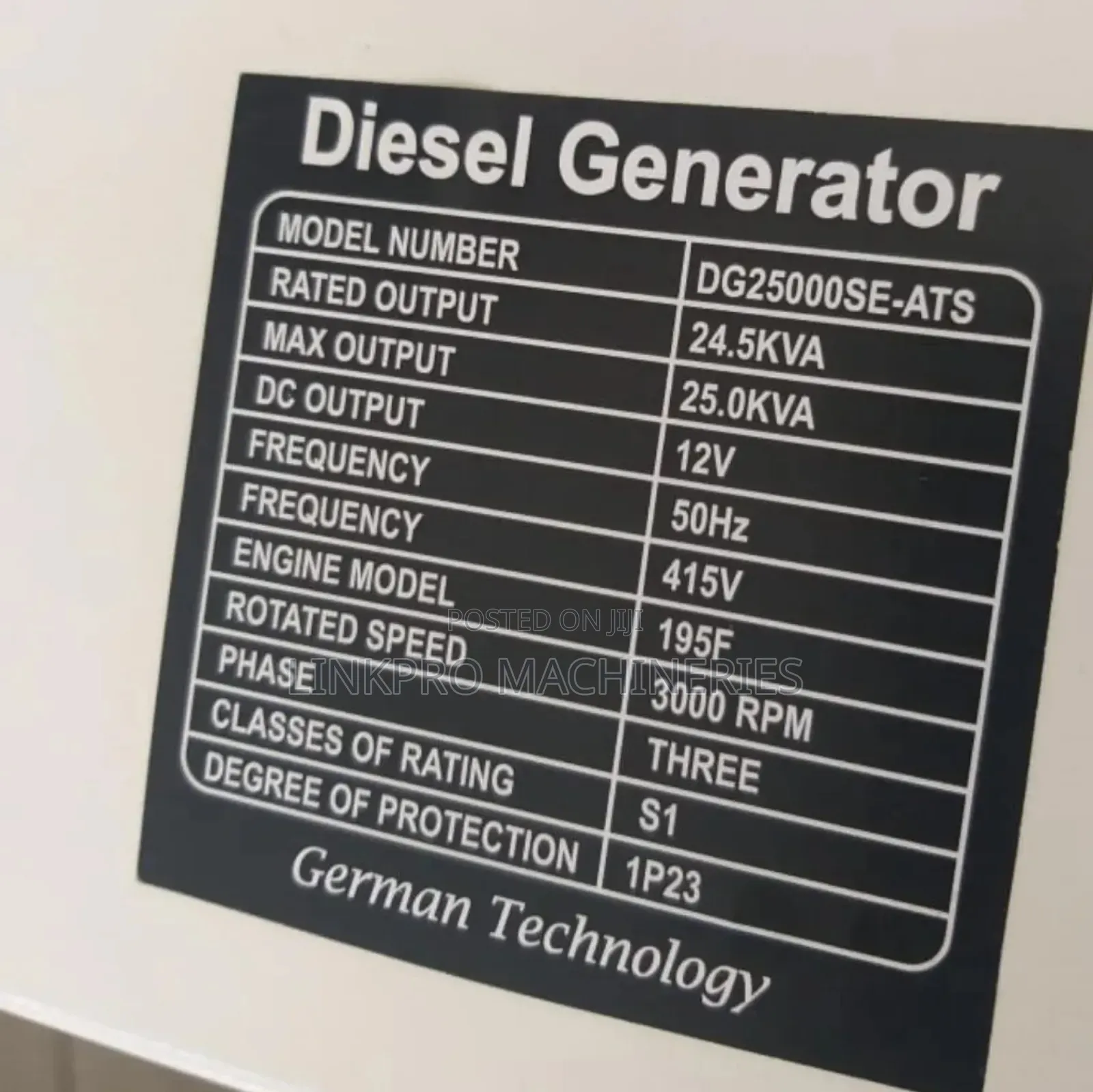 25kva Girasol Diesel Generator