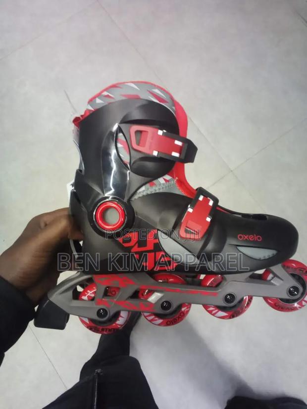 3 Sizes Adjustable Kids Inline Skates Left Foot Brake. Size 28/30.