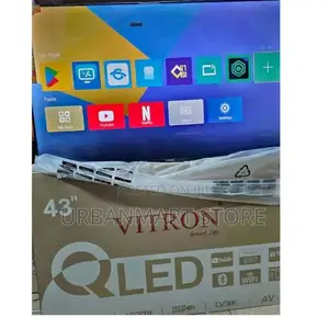 Vitron 43′′ Qled Led Tv – Crisp Display, Smart Connectivity