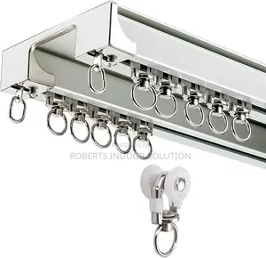 Layered Finish Double Curtain Rails