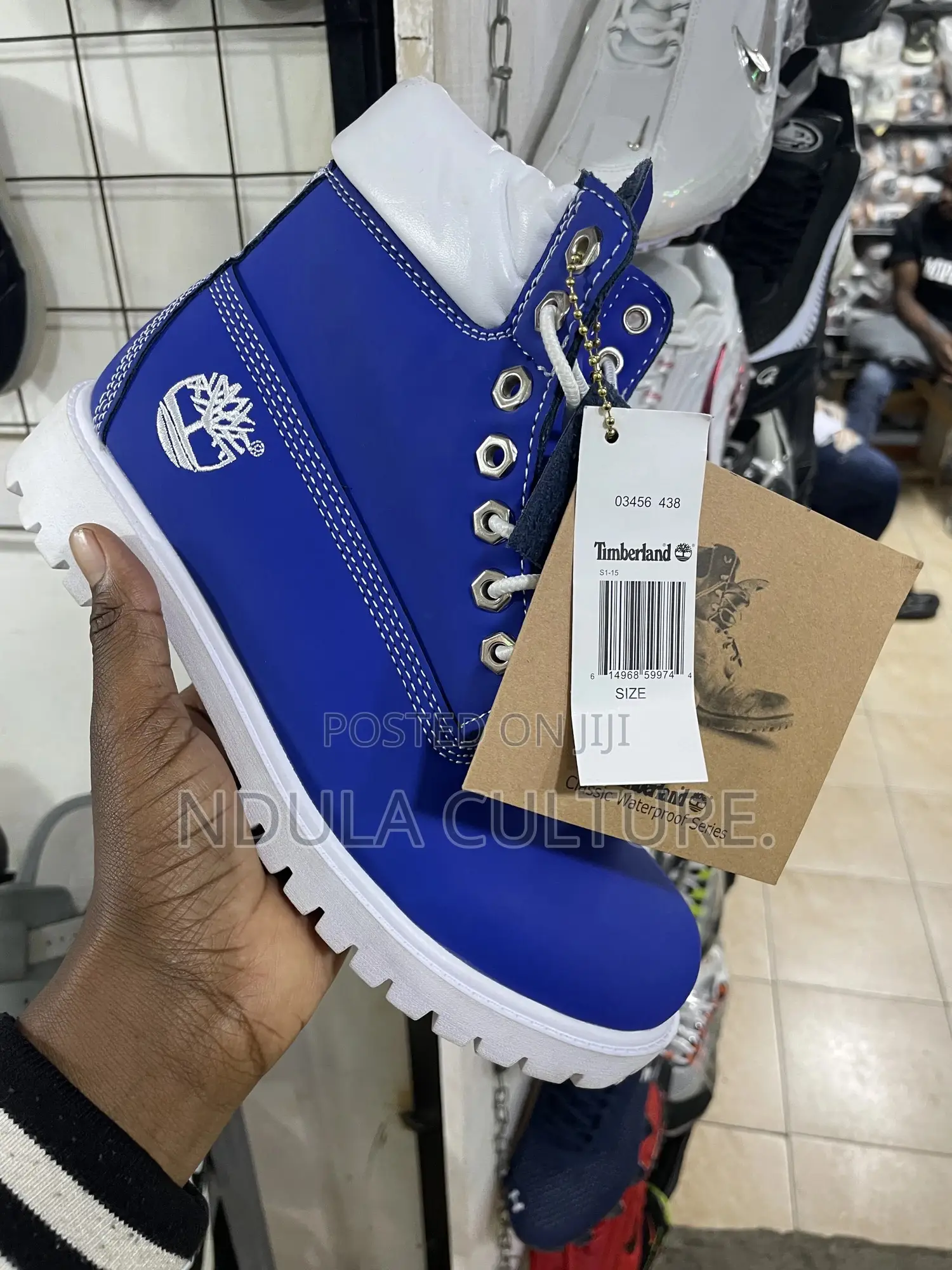 Timberland Boots White , Blue, Red