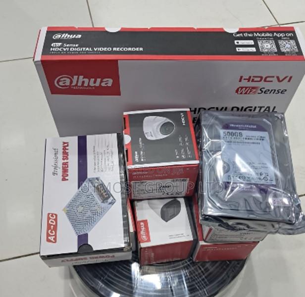 Affordable Dahua 4 Channel CCTV Kit 4 Cameras Full Security Set