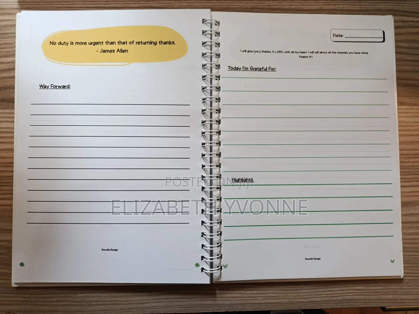 Gratitude Journal.