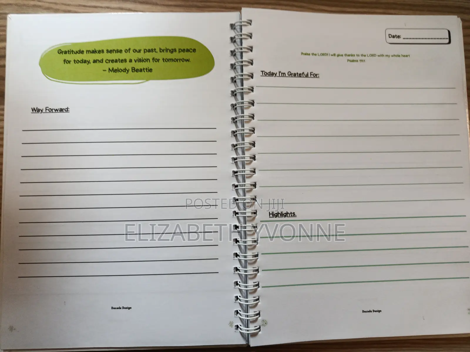 Gratitude Journal.