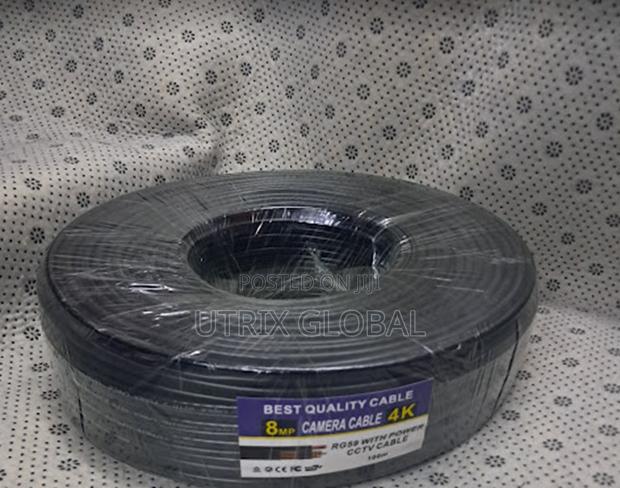 100m Rg59 Coaxial Cctv Cable With Power Line