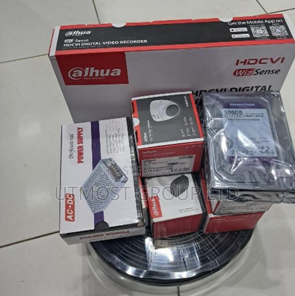 Dahua 4 Channel CCTV Kit 4 Cameras DVR Complete Accessories