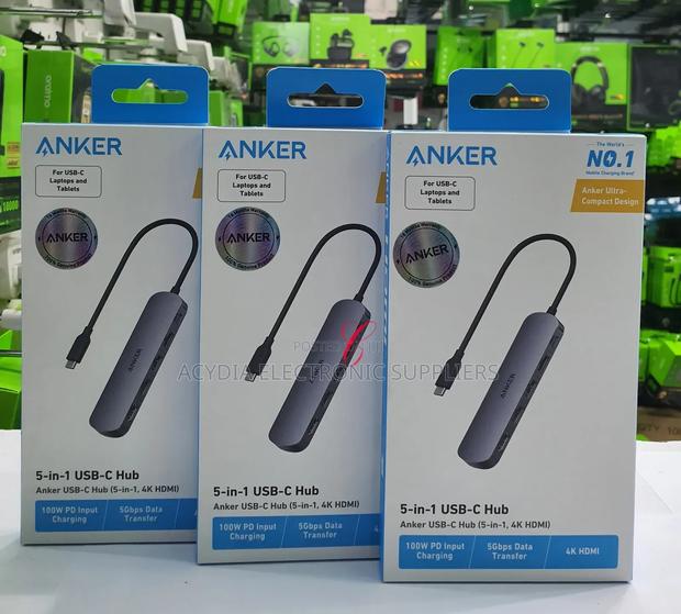 Anker 5 in 1 Hdmi Usb C Hub for Laptop and Tablet