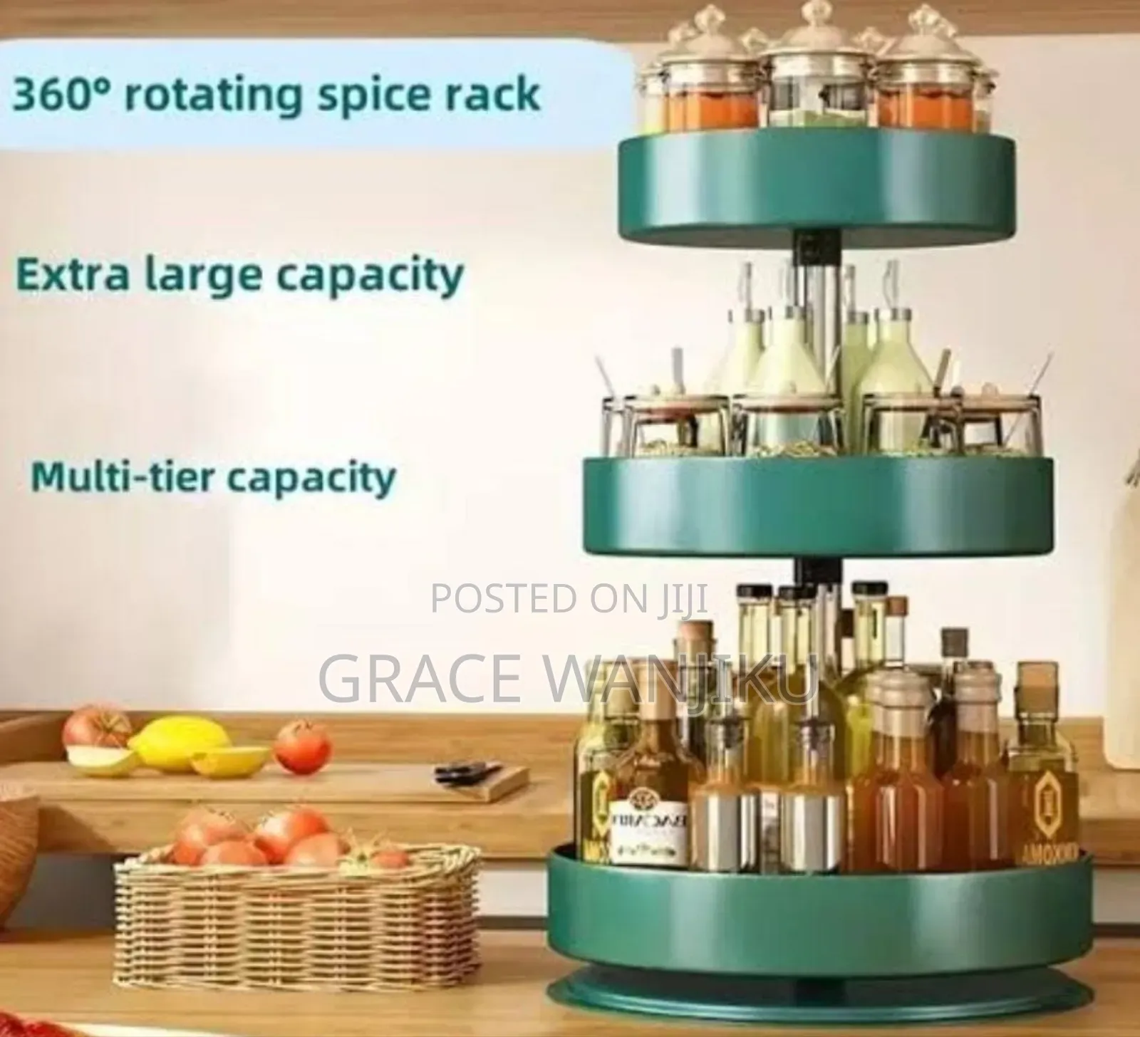 *3 Tier Rotating Shelving