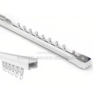 Heavy-Duty Straight Curtain Rails