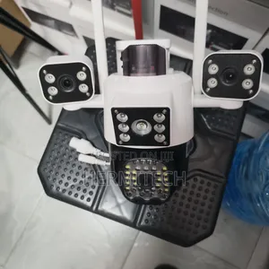 Triple Lens 4g Wifi Electric Model CCTV Camera