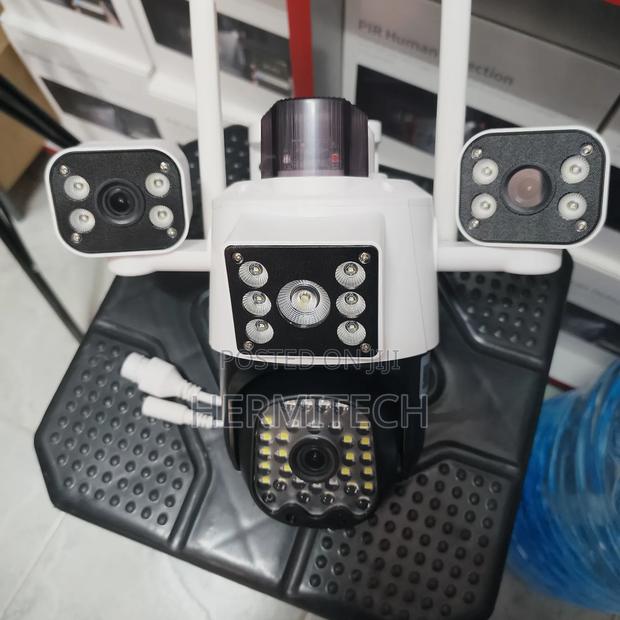 Triple Lens 4g Wifi Electric Model CCTV Camera - thumbnail 2
