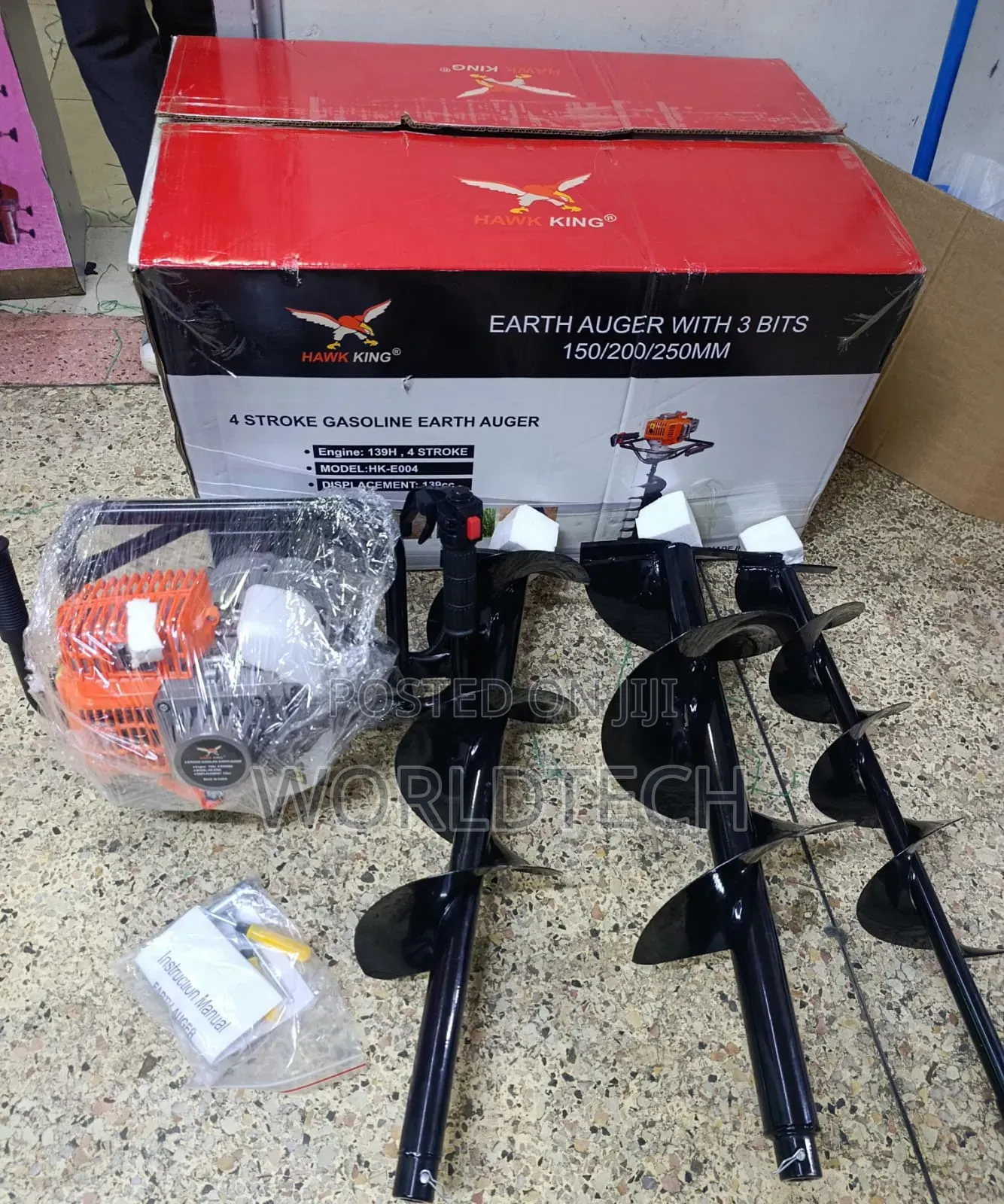 4 Stroke Earth Auger With Bits/4 Stroke Hawking Earth Auger
