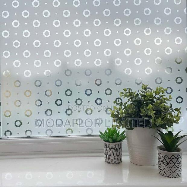 Decorative Privacy Film – Elegant Glass Design