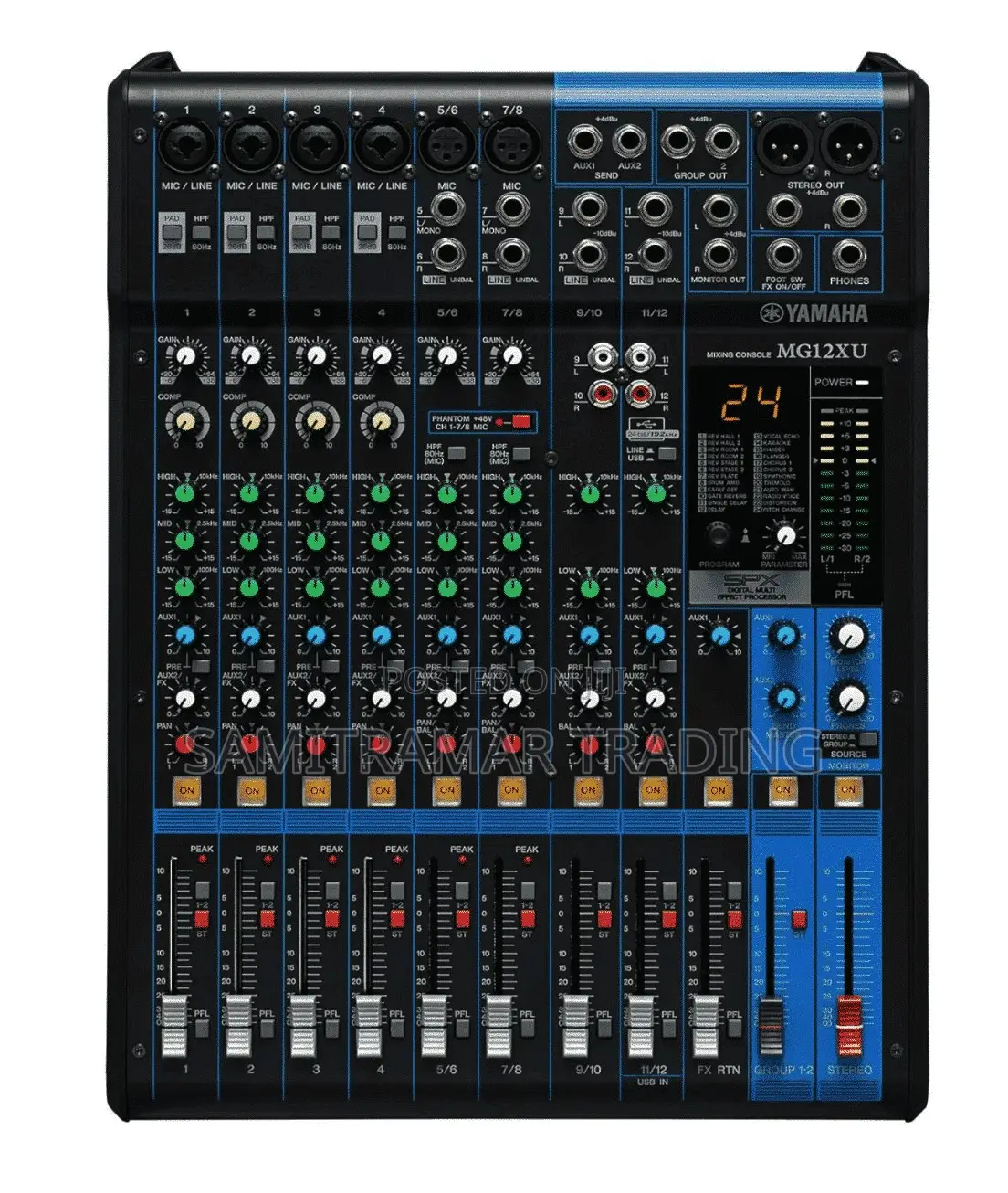 Mg12xu Yamaha 12-Channel Analog Mixer With Usb Effects