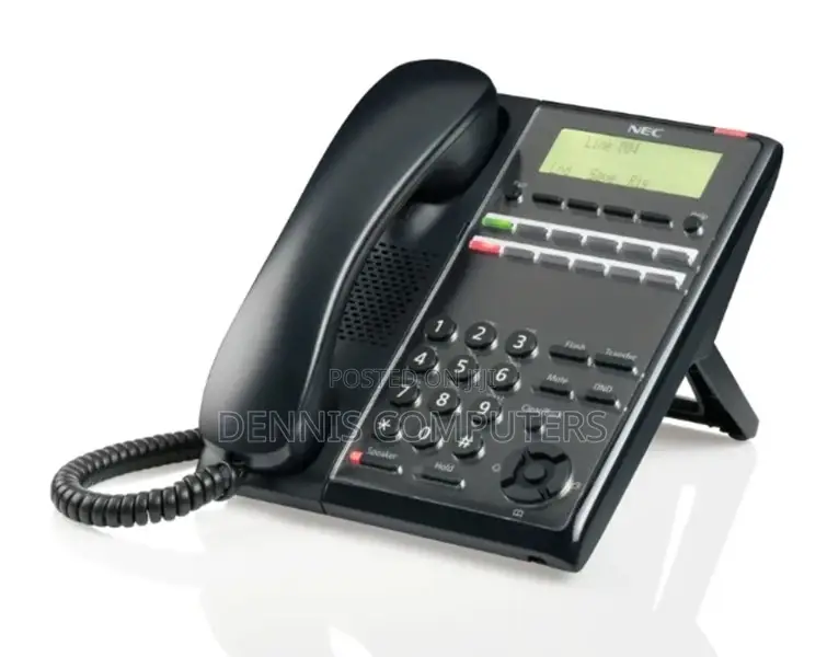 Nec Ip7ww-12txh-B1 Be117451 12 Button Display Speaker Telephone Black