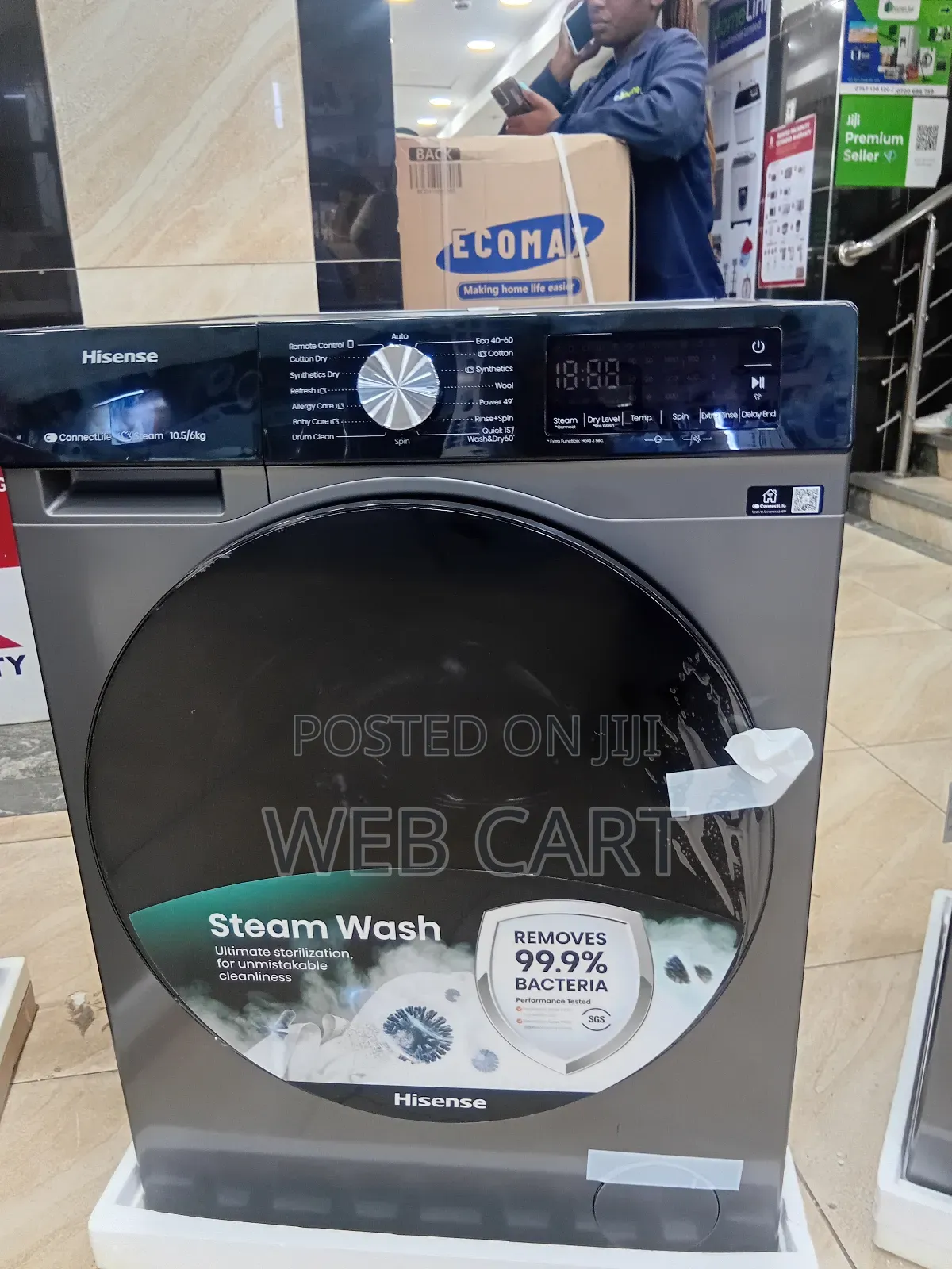 Hisense 10.5/6kg Automatic Washer Dryer Front Load