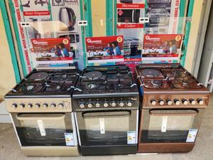 Ramtons Cooker 3g+1e 60x60cm Black , Silver, Brown