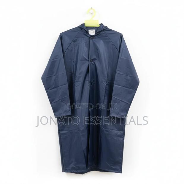 Heavy Duty Waterproof Raincoat - Navy Blue Rain Suit Coat Kenya - thumbnail 2
