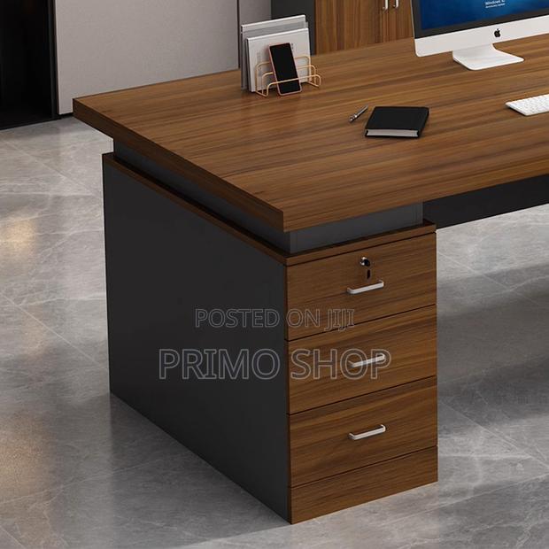 Office Desk : 1.4m Executive Office Desk - Stylish Adjustable - thumbnail 3