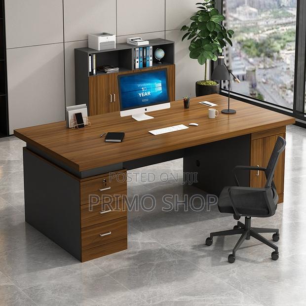 Office Desk : 1.4m Executive Office Desk - Stylish Adjustable - thumbnail 6