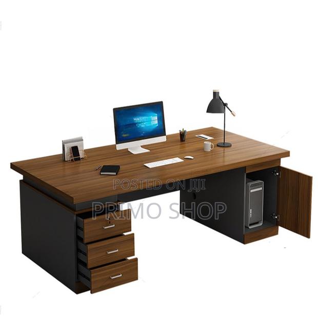 Office Desk : 1.4m Executive Office Desk - Stylish Adjustable - thumbnail 7