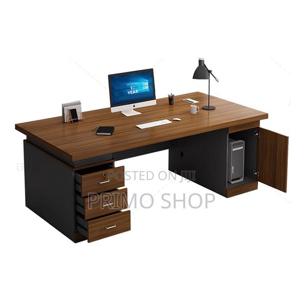 Office Desk : 1.4m Executive Office Desk - Stylish Adjustable - thumbnail 8