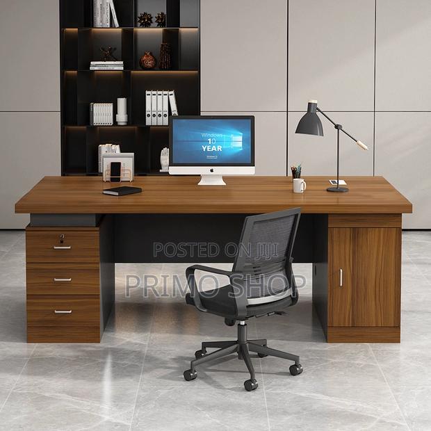 Office Desk : 1.4m Executive Office Desk - Stylish Adjustable - thumbnail 9