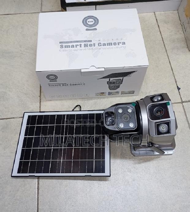 Dual Lens Solar 4g CCTV Camera Motion Detection Remote Monitoring - main view