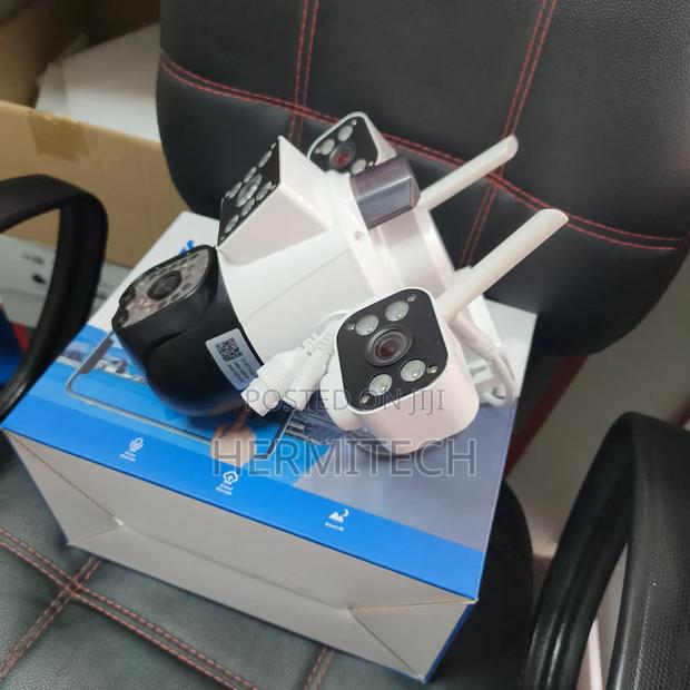 Electric PTZ Surveillance Security Camera Triple Lens CCTV Surveillan
