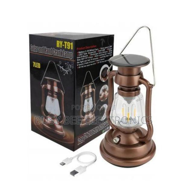 Retro Lantern Super Bright Rechargeable Led Solar Camp Light