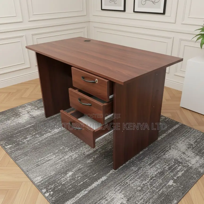 Office Desks: 1200mm Home Office Table With Drawers