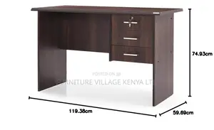 Office Desks: 1200mm Home Office Table With Drawers