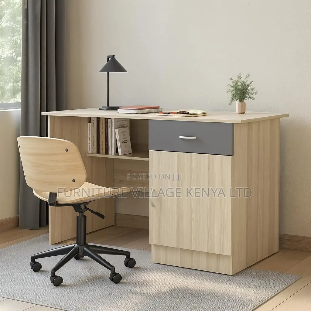 Office Desks: 1200mm Home Office Table With Drawers