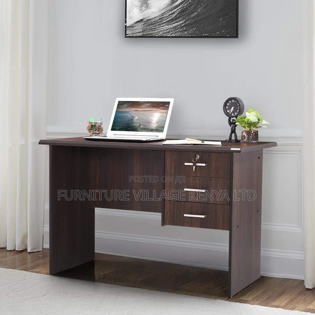 Office Desks: 1200mm Home Office Table With Drawers