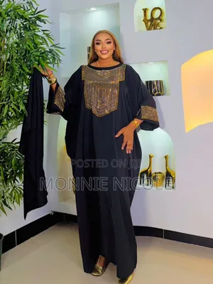 Classic Black Quality Dera/Kaftan/Funeral Dress/Plus Size