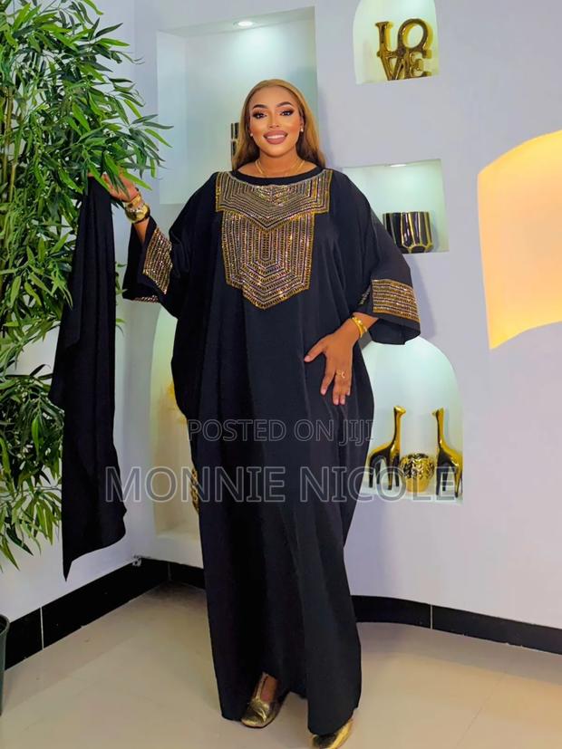 Classic Black Quality Dera/Kaftan/Funeral Dress/Plus Size - thumbnail 2