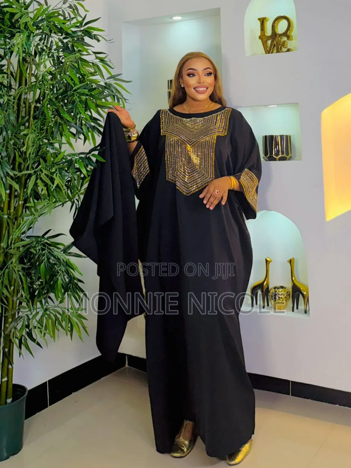 Classic Black Quality Dera/Kaftan/Funeral Dress/Plus Size