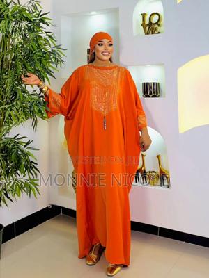 Elegant Orange Quality Dera/Abaya/Kaftan - main view