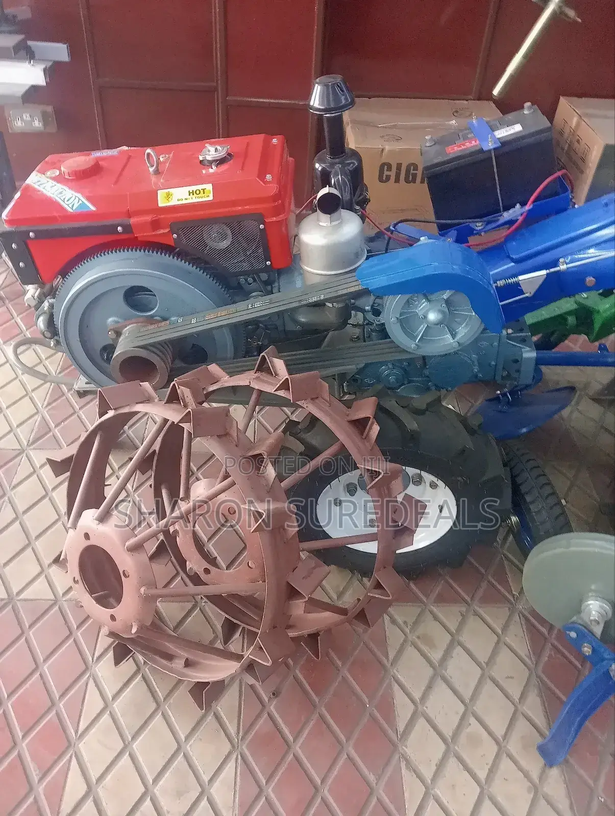 Heavy Duty Walking Tractor Water Cooled 16hp