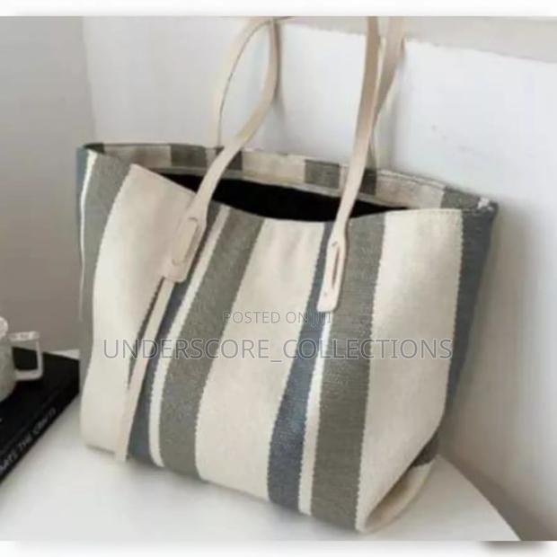 Elena Striped Tote Bag
