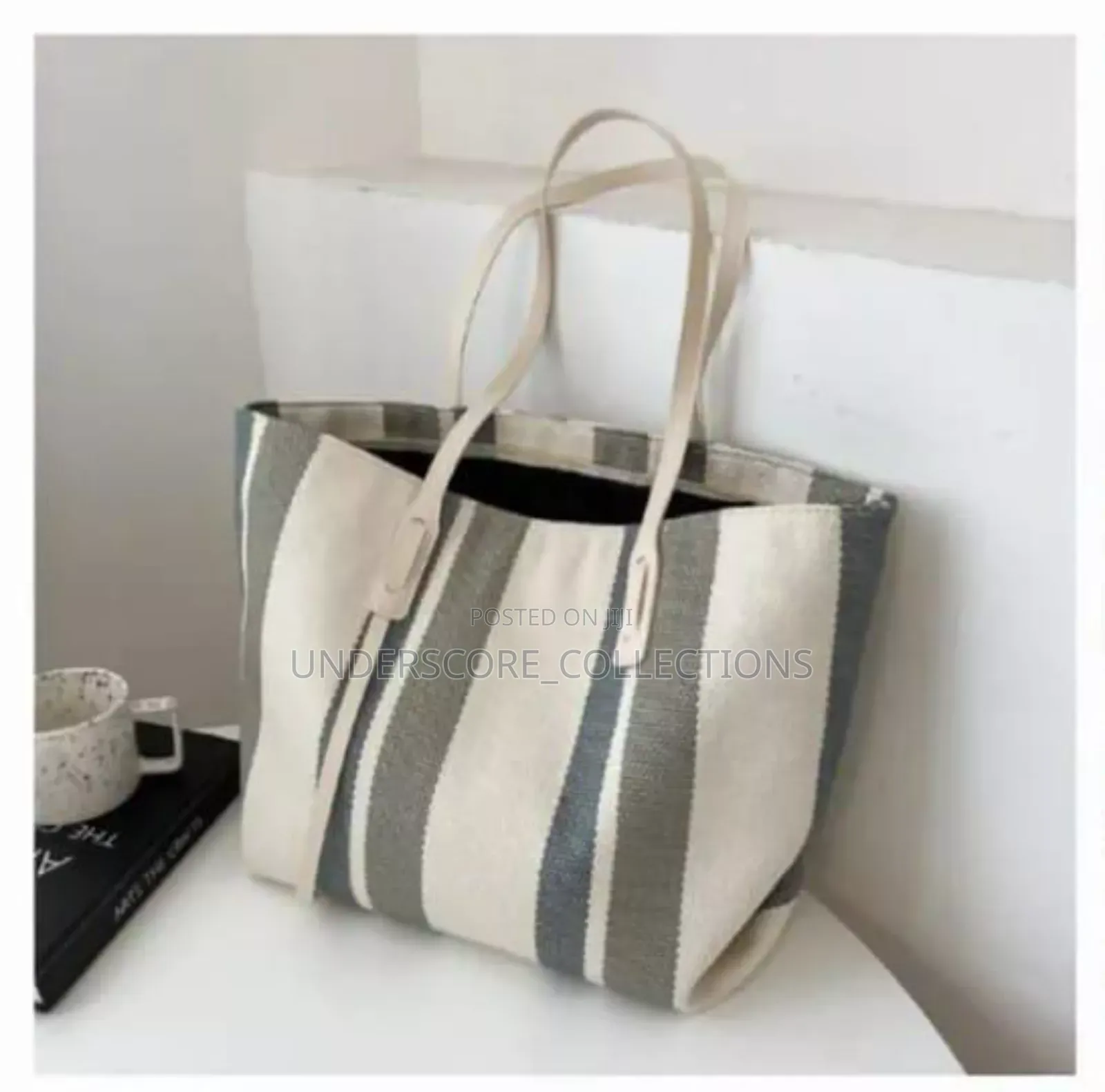 Elena Striped Tote Bag